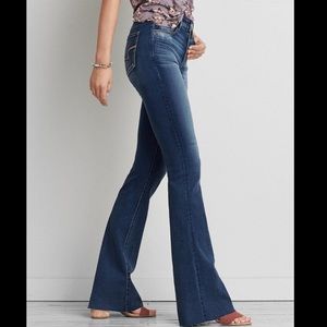 American Eagle High Rise Slim Flare Jeans
